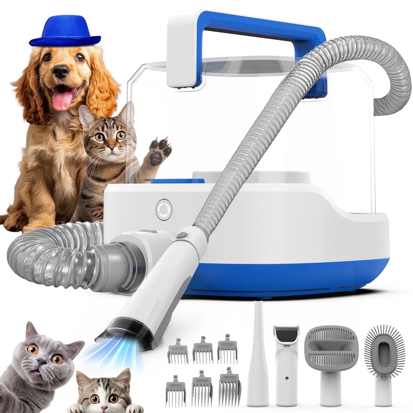 PG200 Cordless Rechargeable Pet Grooming Kit with Adjustable Clippers for Dogs & Cats
