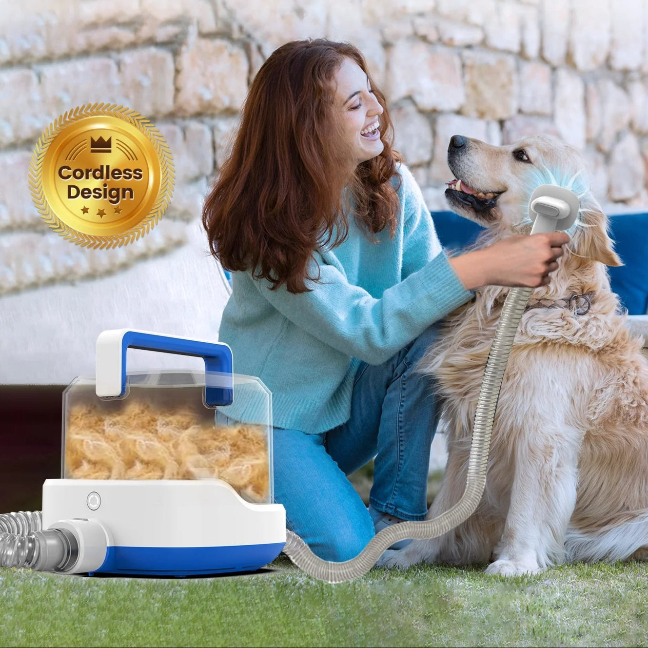 PG200 Cordless Rechargeable Pet Grooming Kit with Adjustable Clippers for Dogs & Cats